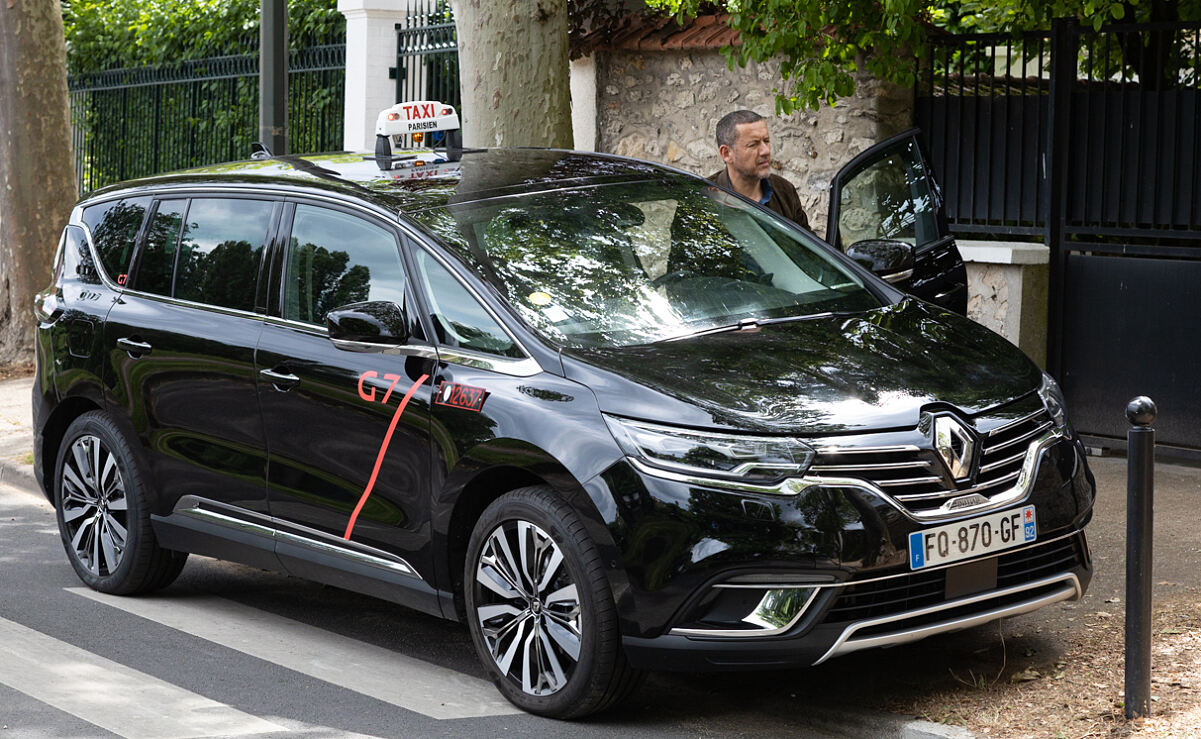 Im Taxi mit Madelaine